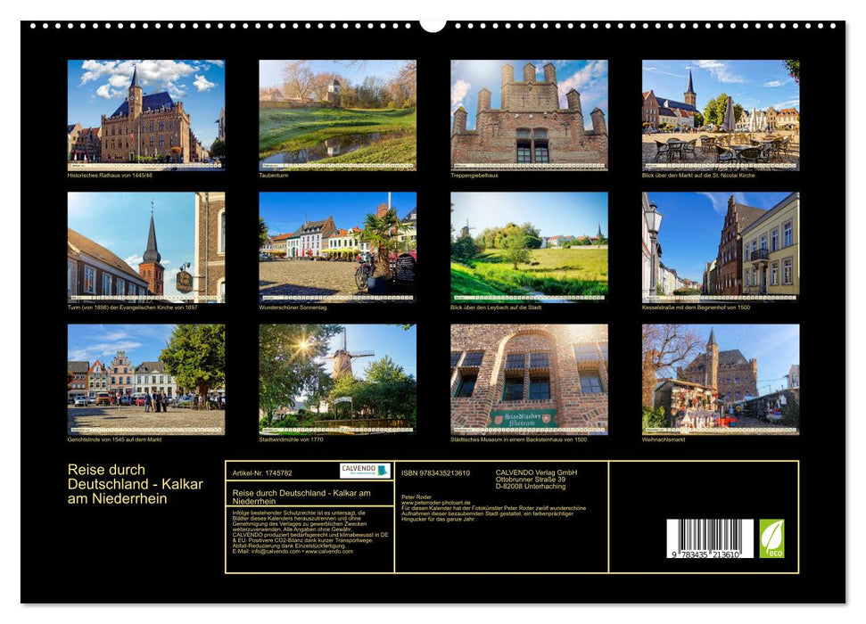 Reise durch Deutschland - Kalkar am Niederrhein (CALVENDO Premium Wandkalender 2025)