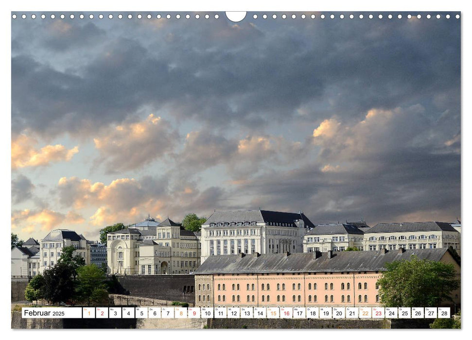 Luxemburg Stadt eine Oase zum Wohlfühlen (CALVENDO Wandkalender 2025)