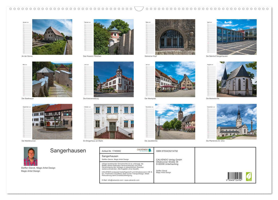 Sangerhausen (CALVENDO Wandkalender 2025)