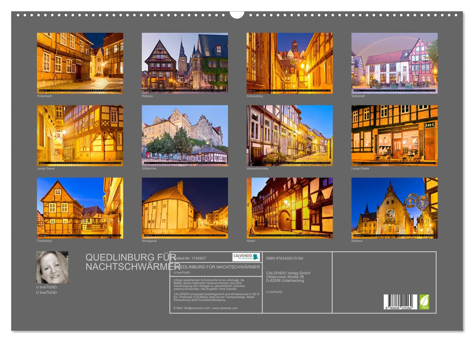 QUEDLINBURG FÜR NACHTSCHWÄRMER (CALVENDO Wandkalender 2025)