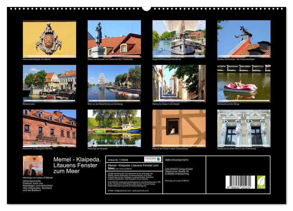 Memel - Klaipeda. Litauens Fenster zum Meer (CALVENDO Premium Wandkalender 2025)