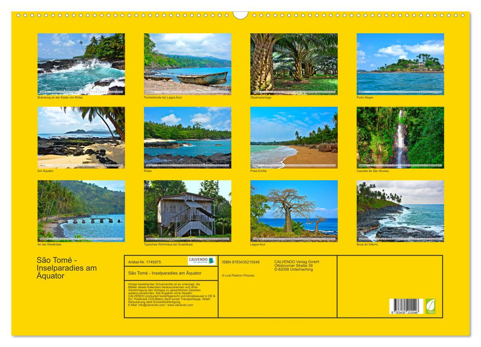 São Tomé - Inselparadies am Äquator (CALVENDO Wandkalender 2025)