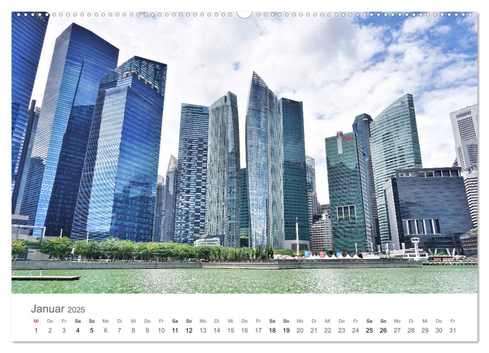 Singapur (CALVENDO Premium Wandkalender 2025)