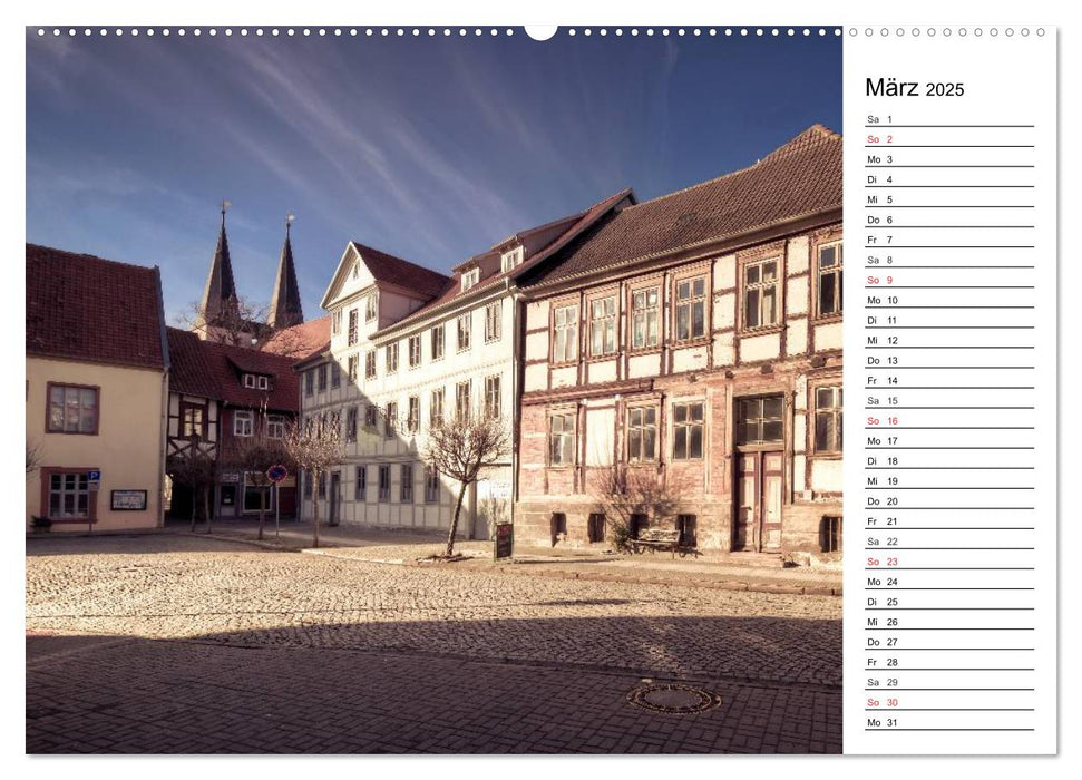 Fachwerkhäuser im Harz (CALVENDO Premium Wandkalender 2025)