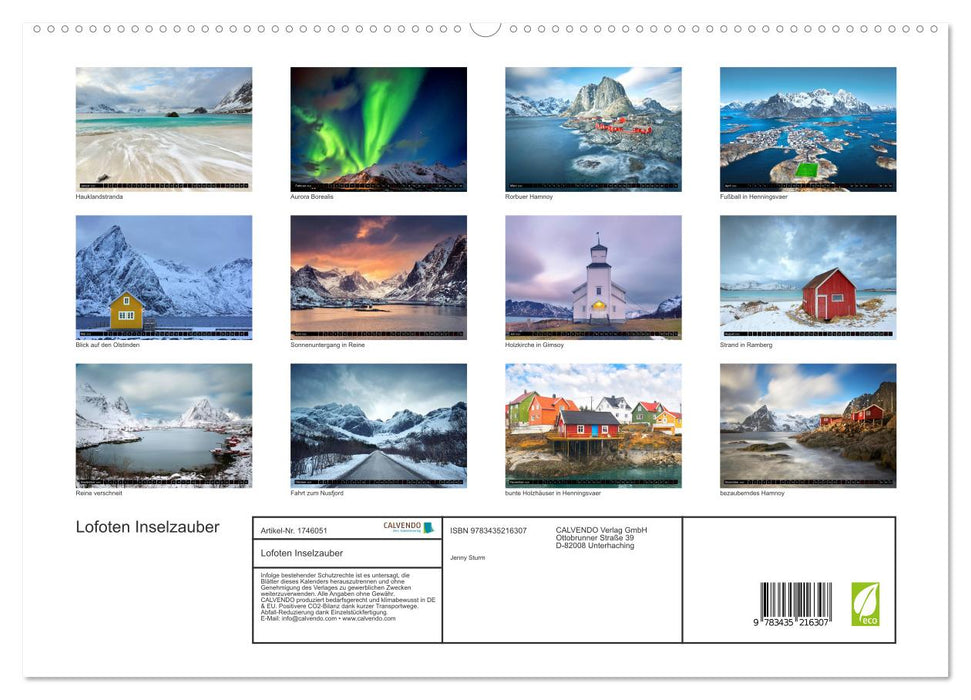 Lofoten Inselzauber (CALVENDO Premium Wandkalender 2025)