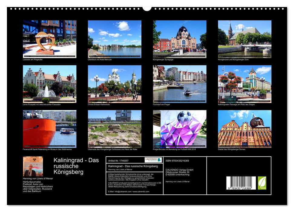 Kaliningrad - Das russische Königsberg (CALVENDO Premium Wandkalender 2025)