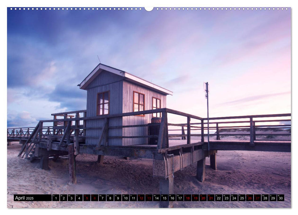 Sankt Peter Ording Sandstrand (CALVENDO Premium Wandkalender 2025)