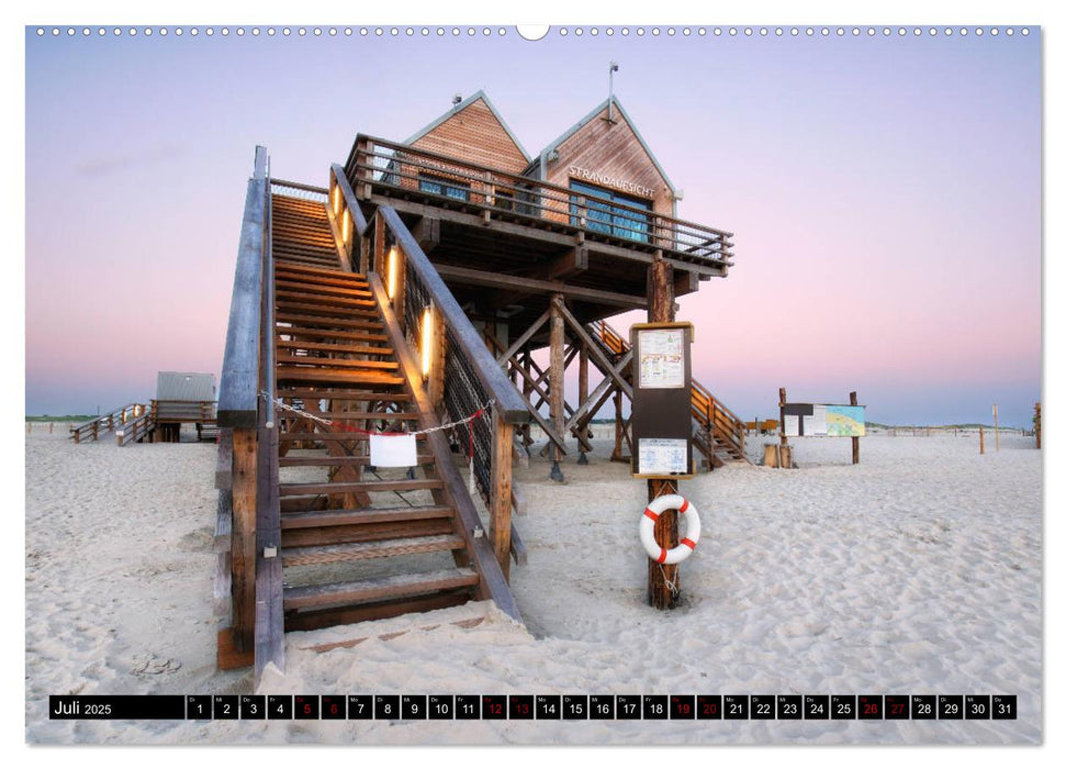 Sankt Peter Ording Sandstrand (CALVENDO Premium Wandkalender 2025)