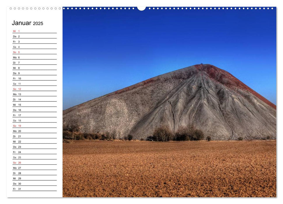 Schachtanlagen in Mansfeld Südharz (CALVENDO Premium Wandkalender 2025)