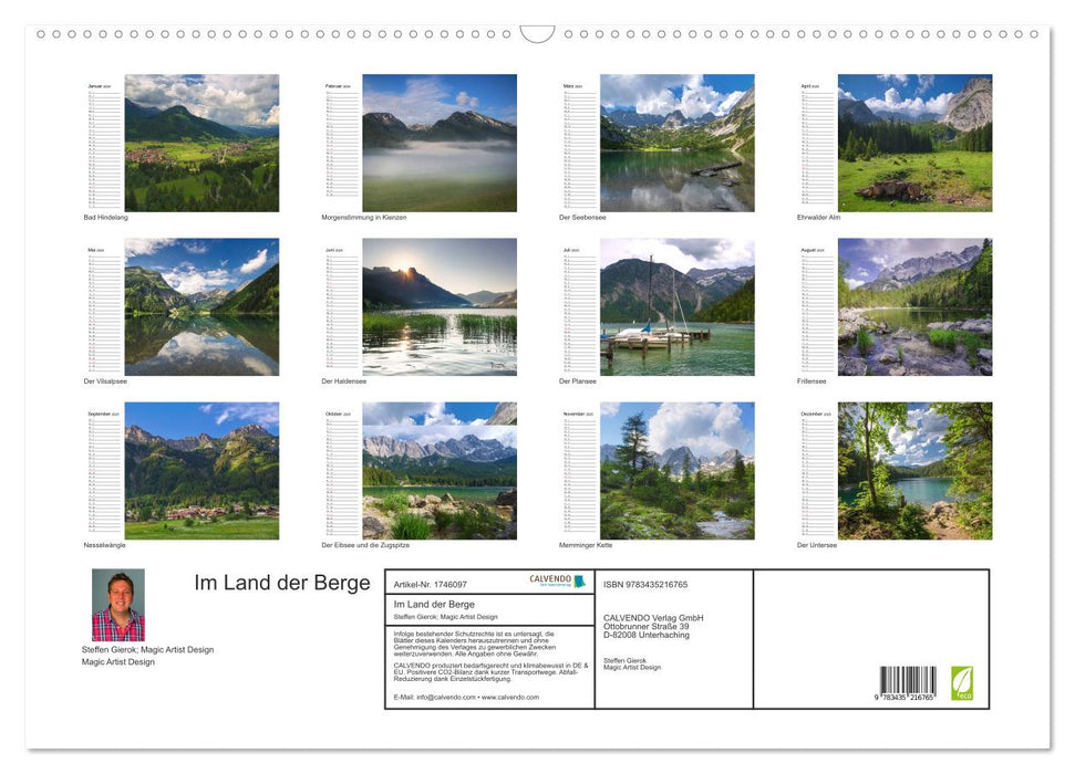 Im Land der Berge (CALVENDO Wandkalender 2025)