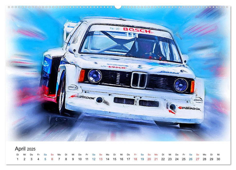 Tourenwagen von gestern (CALVENDO Premium Wandkalender 2025)