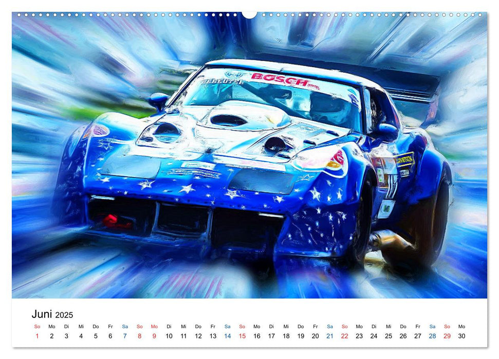 Tourenwagen von gestern (CALVENDO Premium Wandkalender 2025)