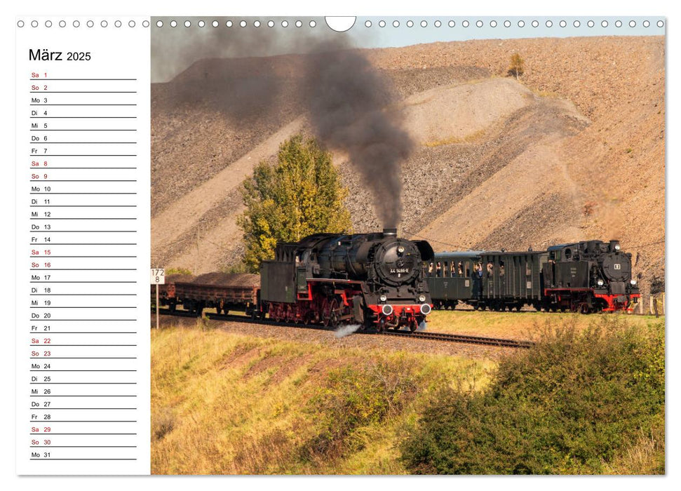 Die Mansfelder Bergwerksbahn (CALVENDO Wandkalender 2025)