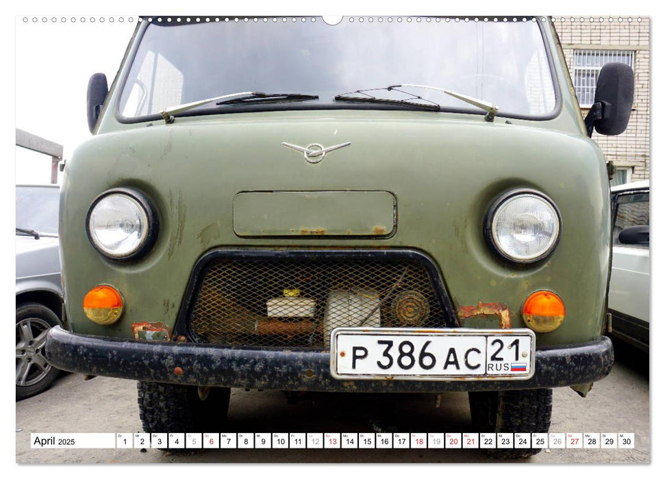 Auto-Legende UAZ-452 - Russlands Brotlaib auf Rädern (CALVENDO Wandkalender 2025)