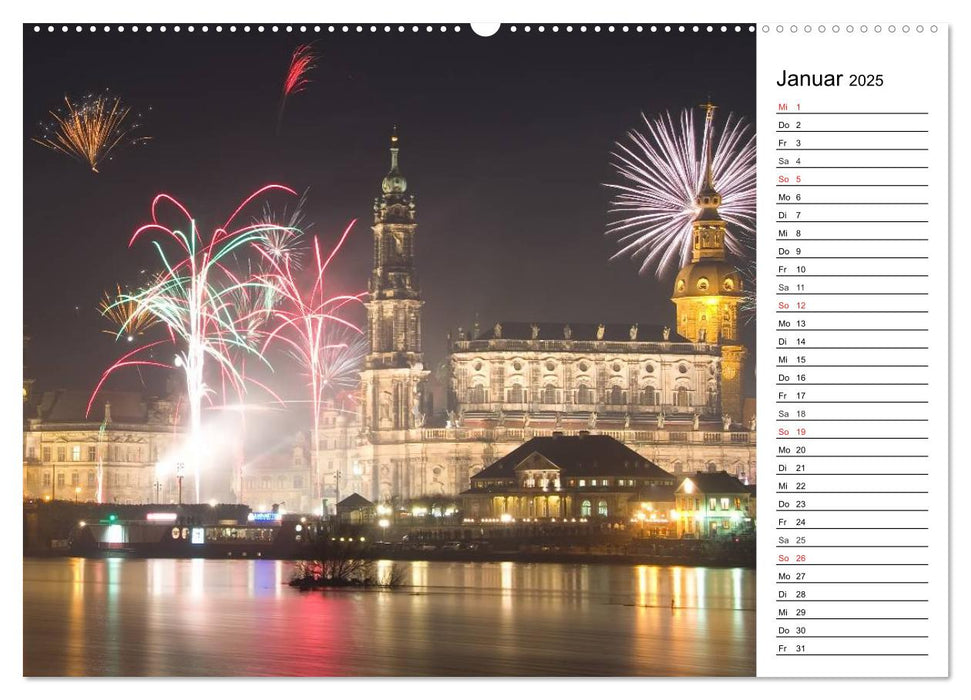 Barockstadt Dresden (CALVENDO Wandkalender 2025)