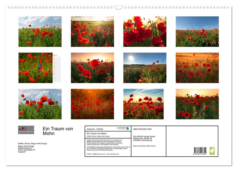 Ein Traum von Mohn (CALVENDO Wandkalender 2025)