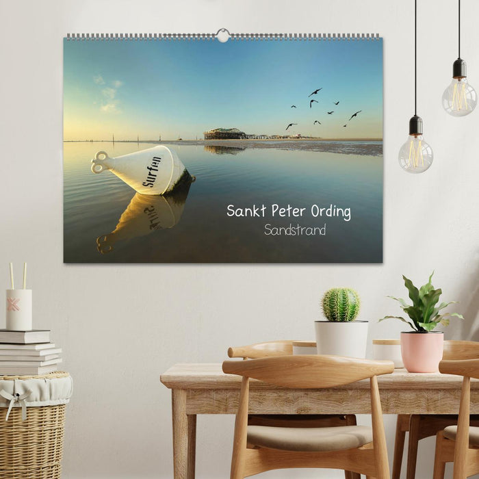 Sankt Peter Ording Sandstrand (CALVENDO Wandkalender 2025)