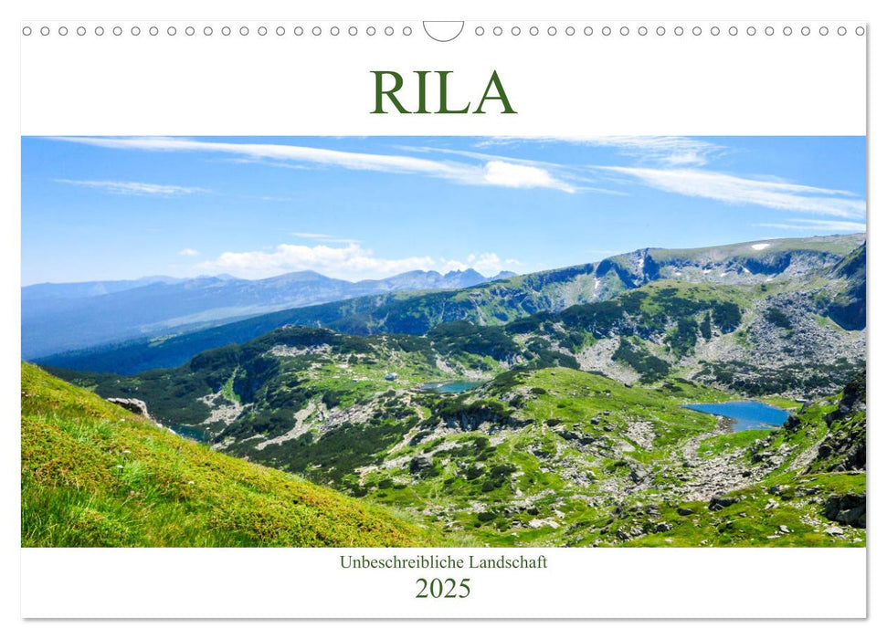 RILA - Unbeschreibliche Landschaft (CALVENDO Wandkalender 2025)