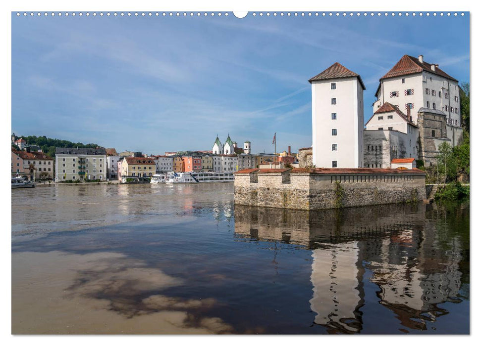 Drei Flüsse Stadt Passau (CALVENDO Premium Wandkalender 2025)