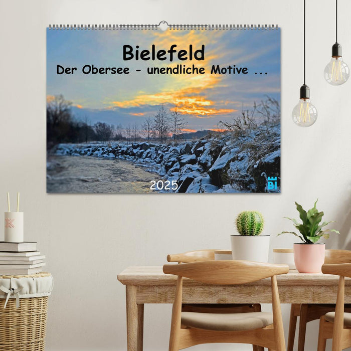 Bielefeld - Der Obersee - unendliche Motive... (CALVENDO Wandkalender 2025)