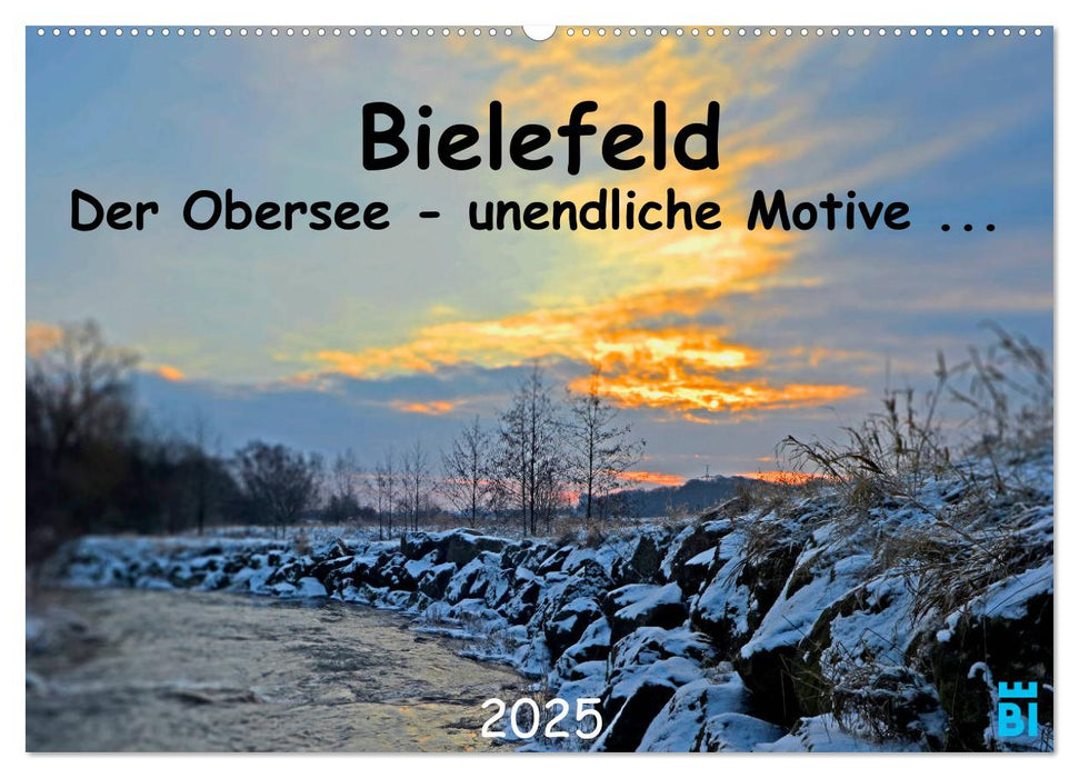 Bielefeld - Der Obersee - unendliche Motive... (CALVENDO Wandkalender 2025)