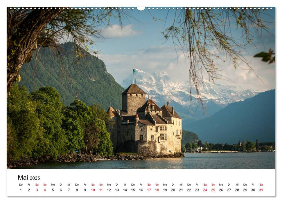 Gesichter der Schweiz, Zwischen Seen und Bergen (CALVENDO Premium Wandkalender 2025)