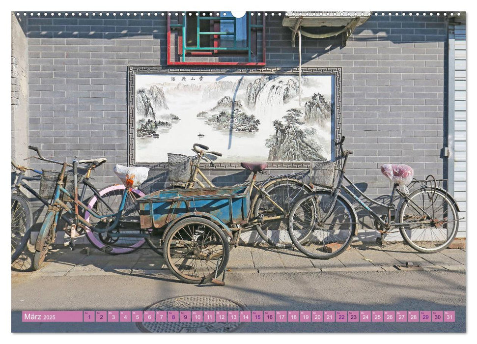 Das alte Peking - Malerische Hutongs (CALVENDO Premium Wandkalender 2025)