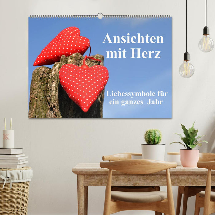 Ansichten mit Herz (CALVENDO Wandkalender 2025)