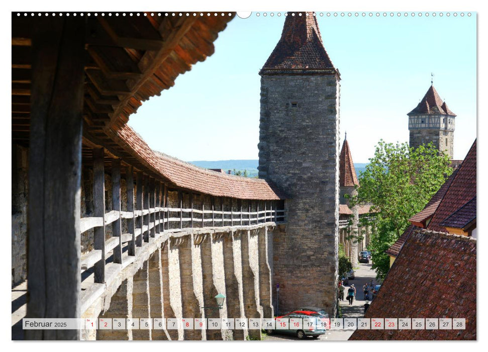 Stadtmauer. Rothenburg ob der Tauber (CALVENDO Premium Wandkalender 2025)