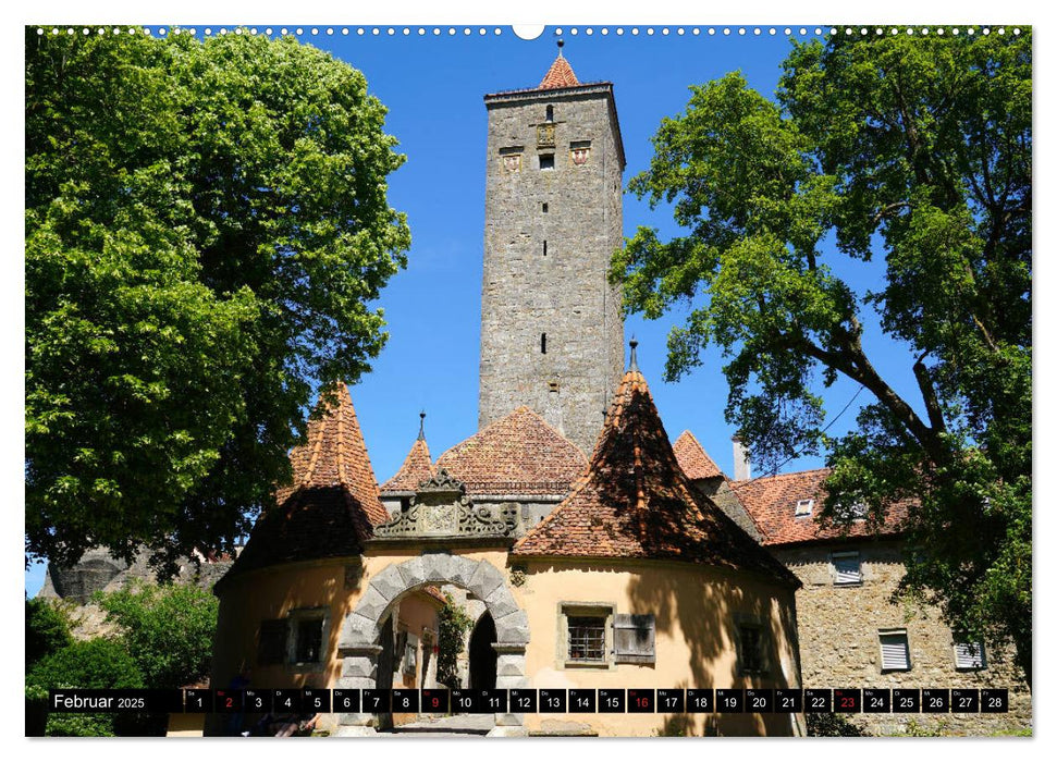 Stadtmauer. Rothenburg ob der Tauber (CALVENDO Premium Wandkalender 2025)