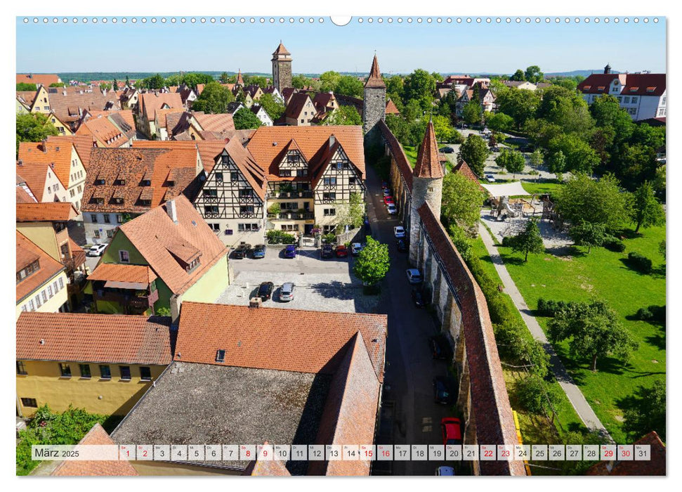 Stadtmauer. Rothenburg ob der Tauber (CALVENDO Premium Wandkalender 2025)