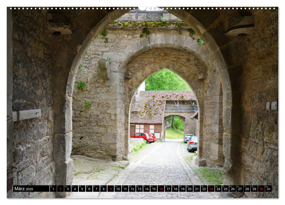 Stadtmauer. Rothenburg ob der Tauber (CALVENDO Premium Wandkalender 2025)