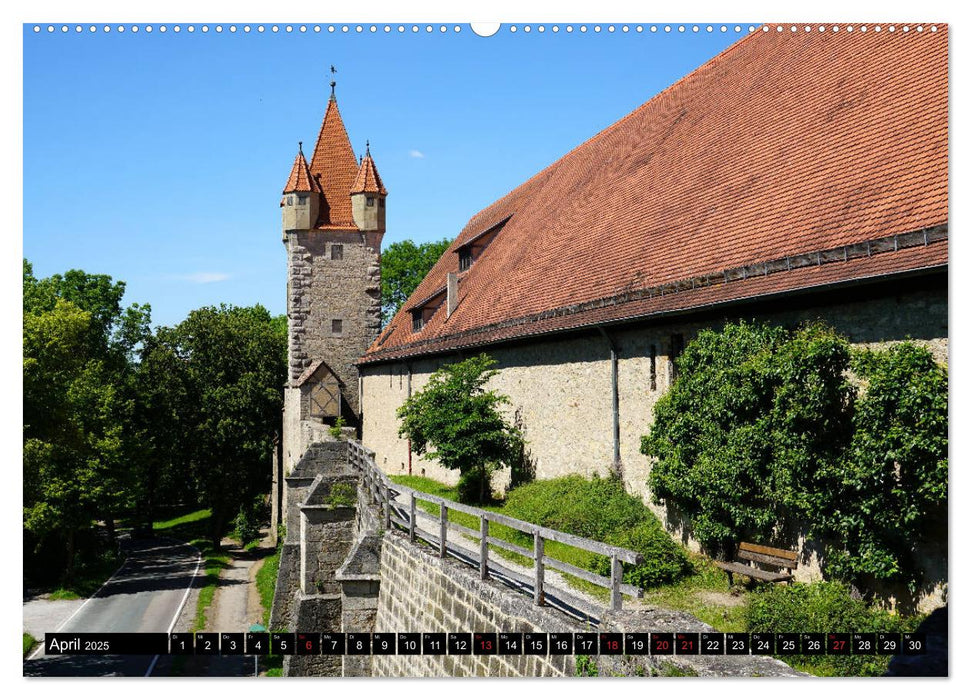 Stadtmauer. Rothenburg ob der Tauber (CALVENDO Premium Wandkalender 2025)