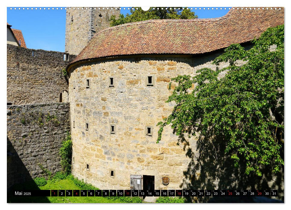 Stadtmauer. Rothenburg ob der Tauber (CALVENDO Premium Wandkalender 2025)