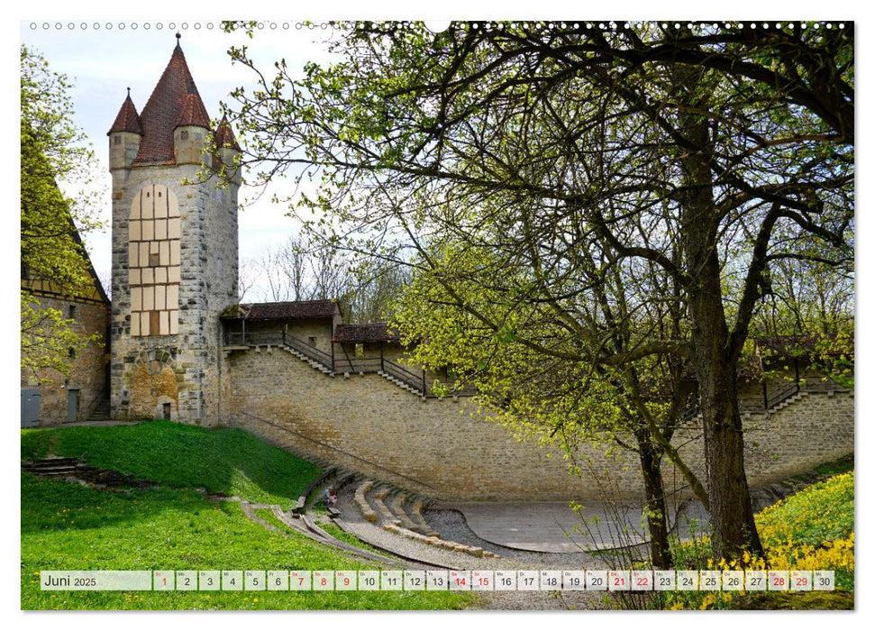 Stadtmauer. Rothenburg ob der Tauber (CALVENDO Premium Wandkalender 2025)