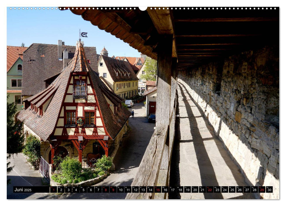 Stadtmauer. Rothenburg ob der Tauber (CALVENDO Premium Wandkalender 2025)