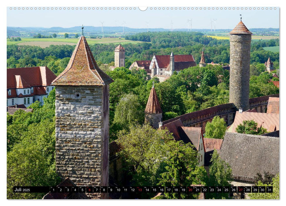 Stadtmauer. Rothenburg ob der Tauber (CALVENDO Premium Wandkalender 2025)