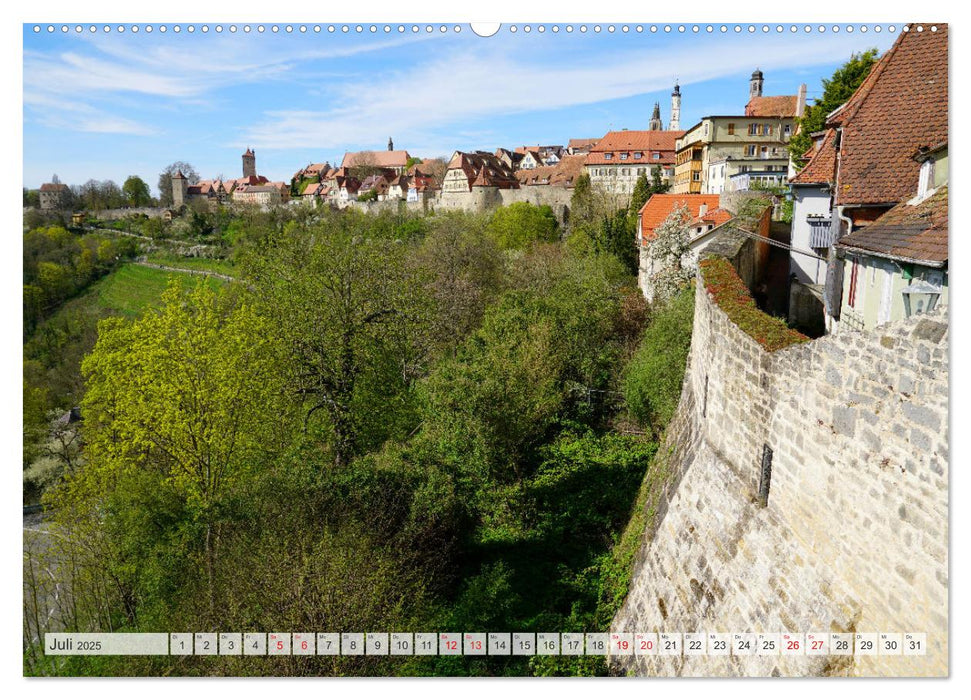 Stadtmauer. Rothenburg ob der Tauber (CALVENDO Premium Wandkalender 2025)