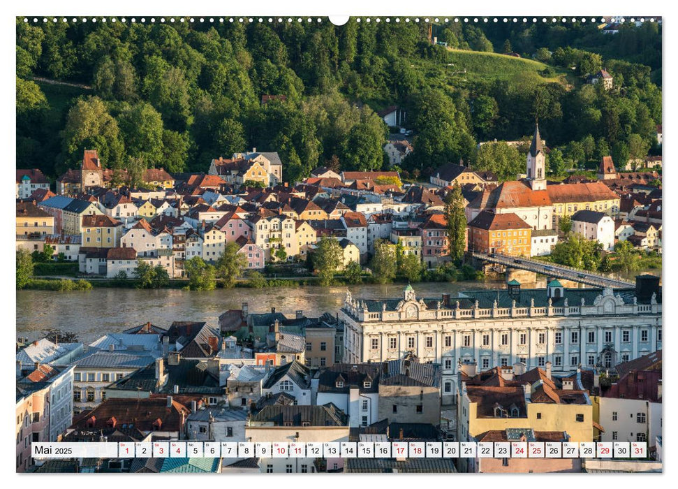 Drei Flüsse Stadt Passau (CALVENDO Wandkalender 2025)