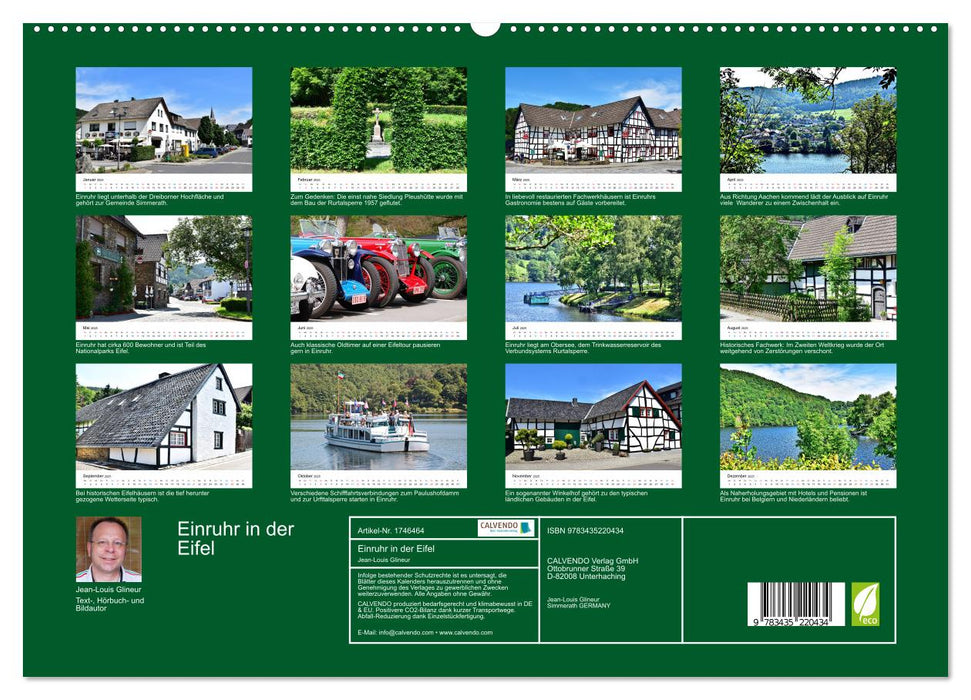 Einruhr in der Eifel (CALVENDO Premium Wandkalender 2025)