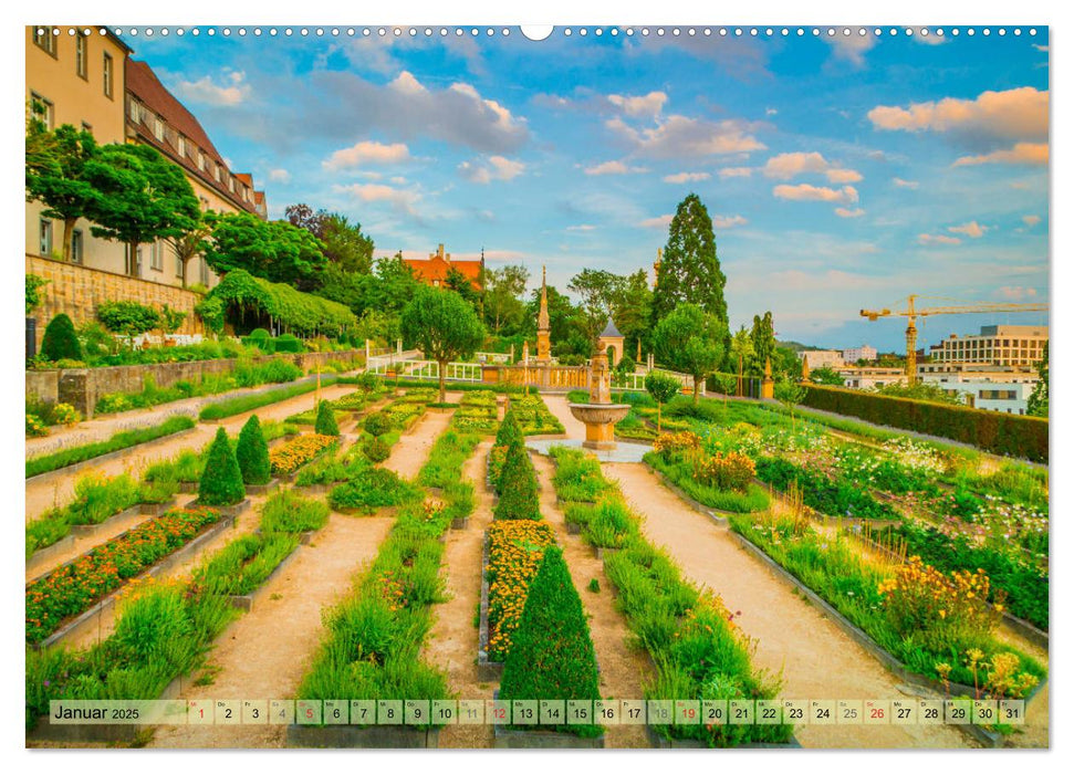 Leonberg - Altstadt in Abendstimmung (CALVENDO Premium Wandkalender 2025)