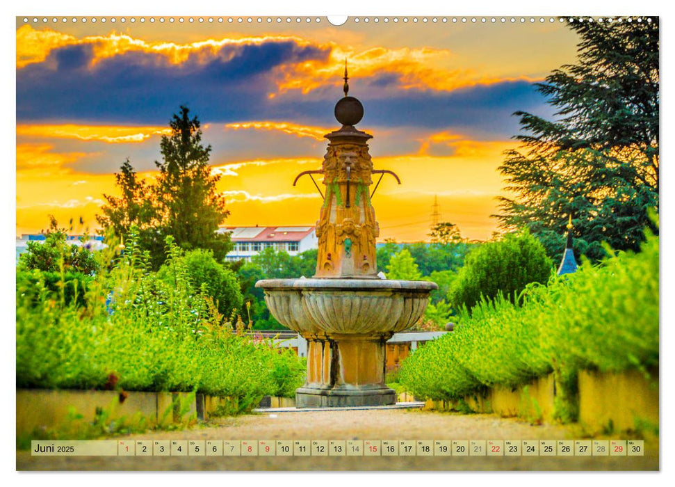 Leonberg - Altstadt in Abendstimmung (CALVENDO Premium Wandkalender 2025)