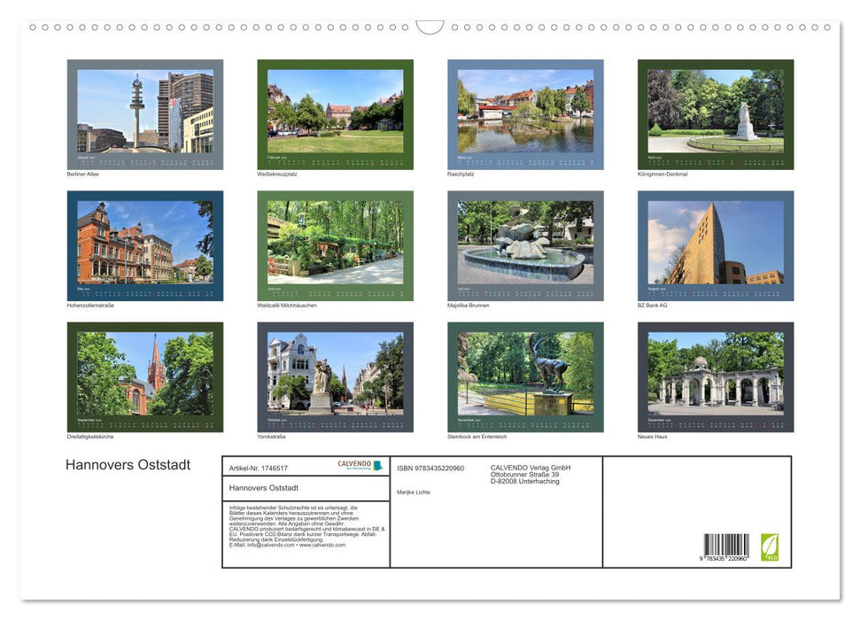 Hannovers Oststadt (CALVENDO Wandkalender 2025)