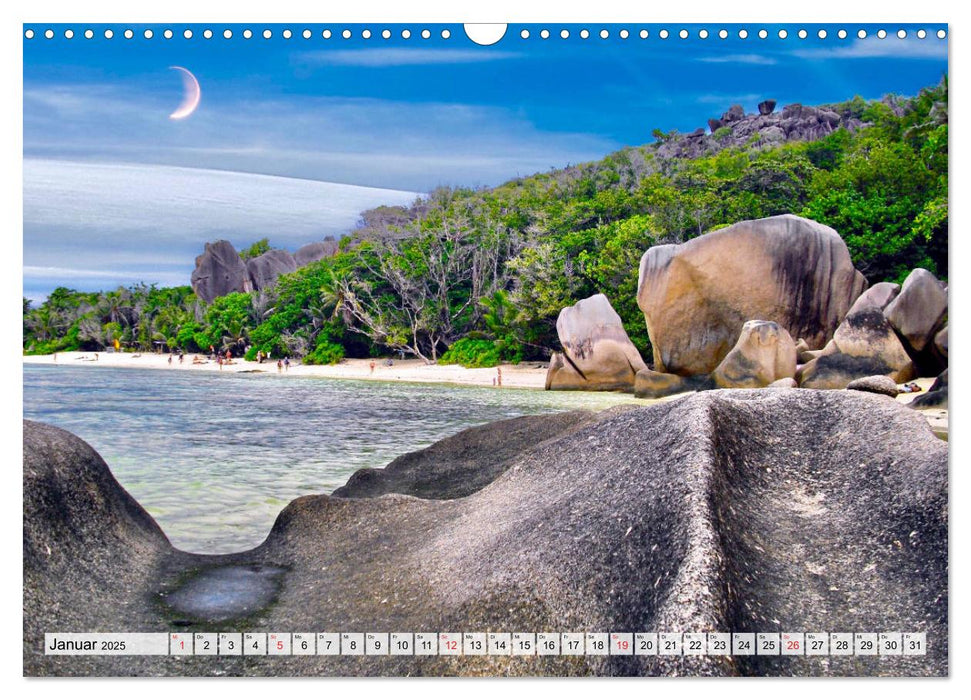 Seychellen - Inselparadies vor der Ostküste Afrikas (CALVENDO Wandkalender 2025)