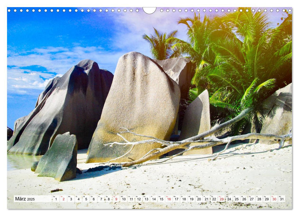 Seychellen - Inselparadies vor der Ostküste Afrikas (CALVENDO Wandkalender 2025)