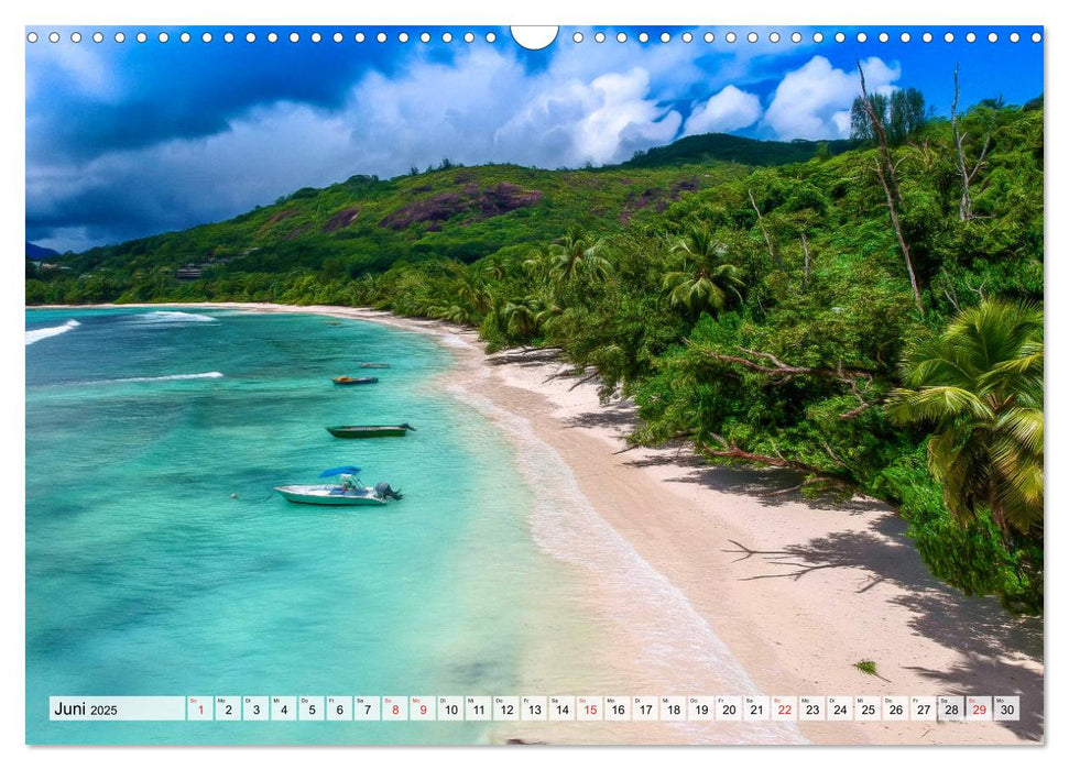 Seychellen - Inselparadies vor der Ostküste Afrikas (CALVENDO Wandkalender 2025)