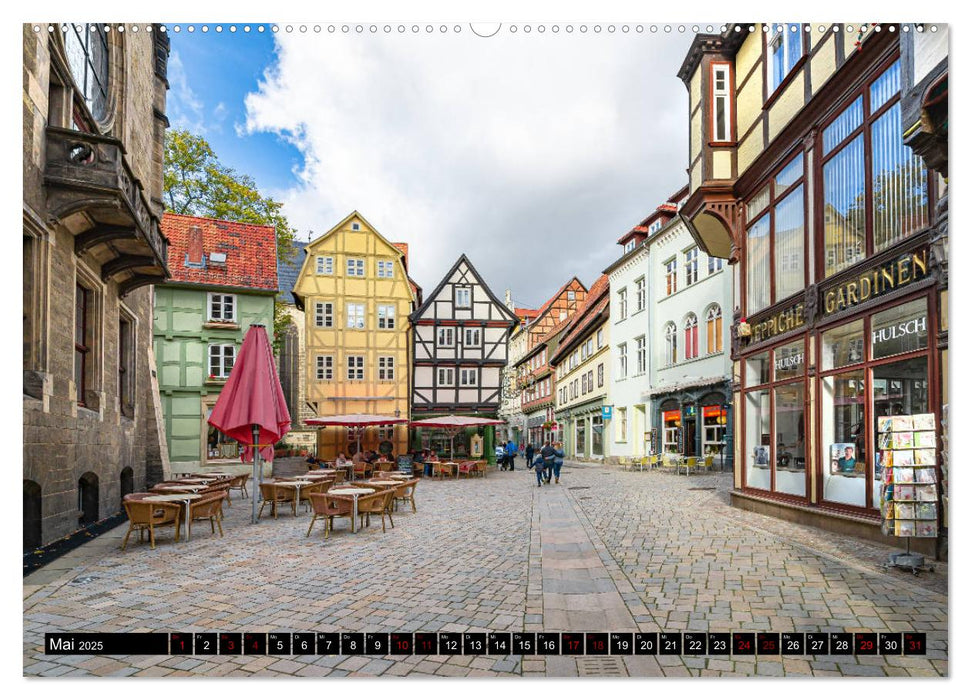 Fachwerkstadt Quedlinburg (CALVENDO Premium Wandkalender 2025)