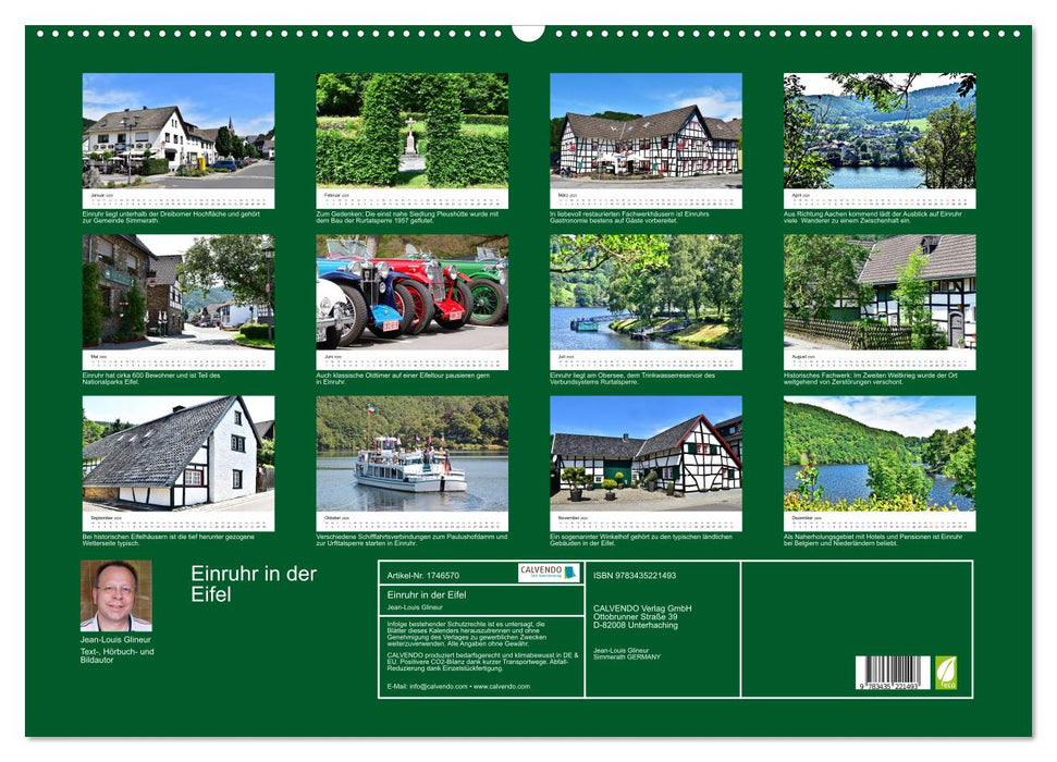 Einruhr in der Eifel (CALVENDO Wandkalender 2025)