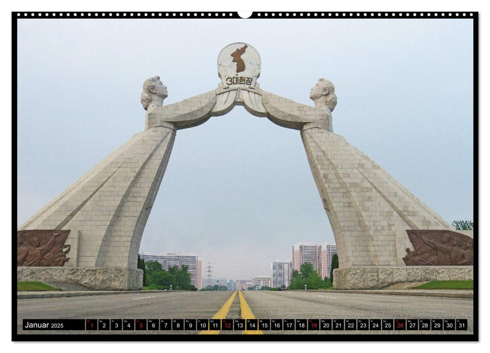 Nordkorea - Die große Leere (CALVENDO Wandkalender 2025)