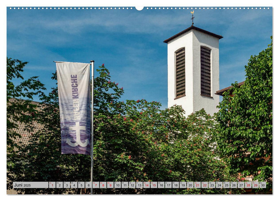 Mannheims Kirchen (CALVENDO Premium Wandkalender 2025)